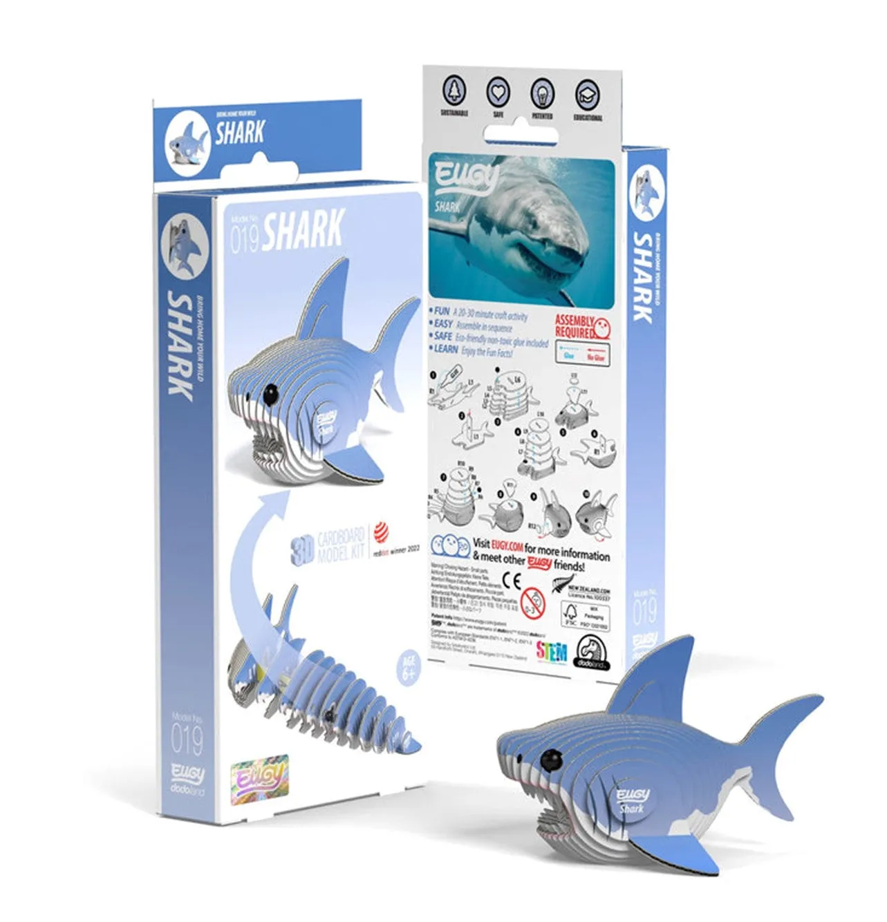 EUGY Shark 3D Puzzle