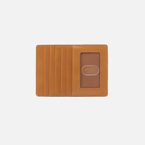 Euro Slide Card Case In Polished Leather - Natural