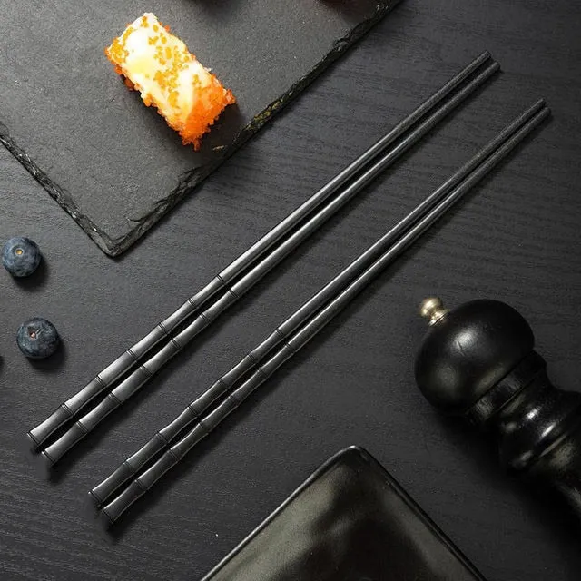 Exquisite Gift Set: 10 Pairs of Reusable Glass Fiber Chopsticks in a Stylish Presentation Box