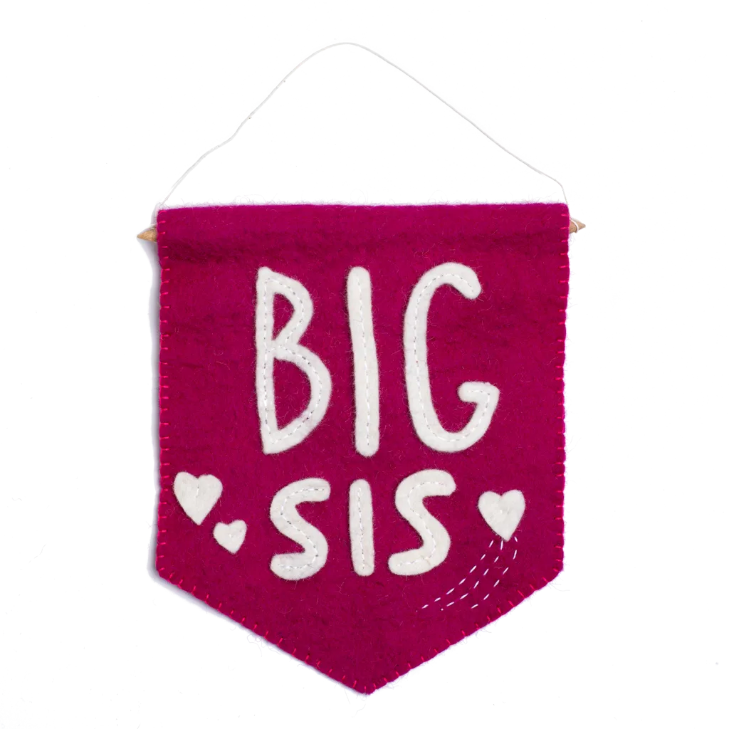 Felt Big Sis Banner Flag