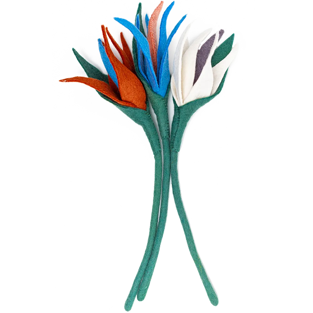 Felt Bird of Paradise Flower