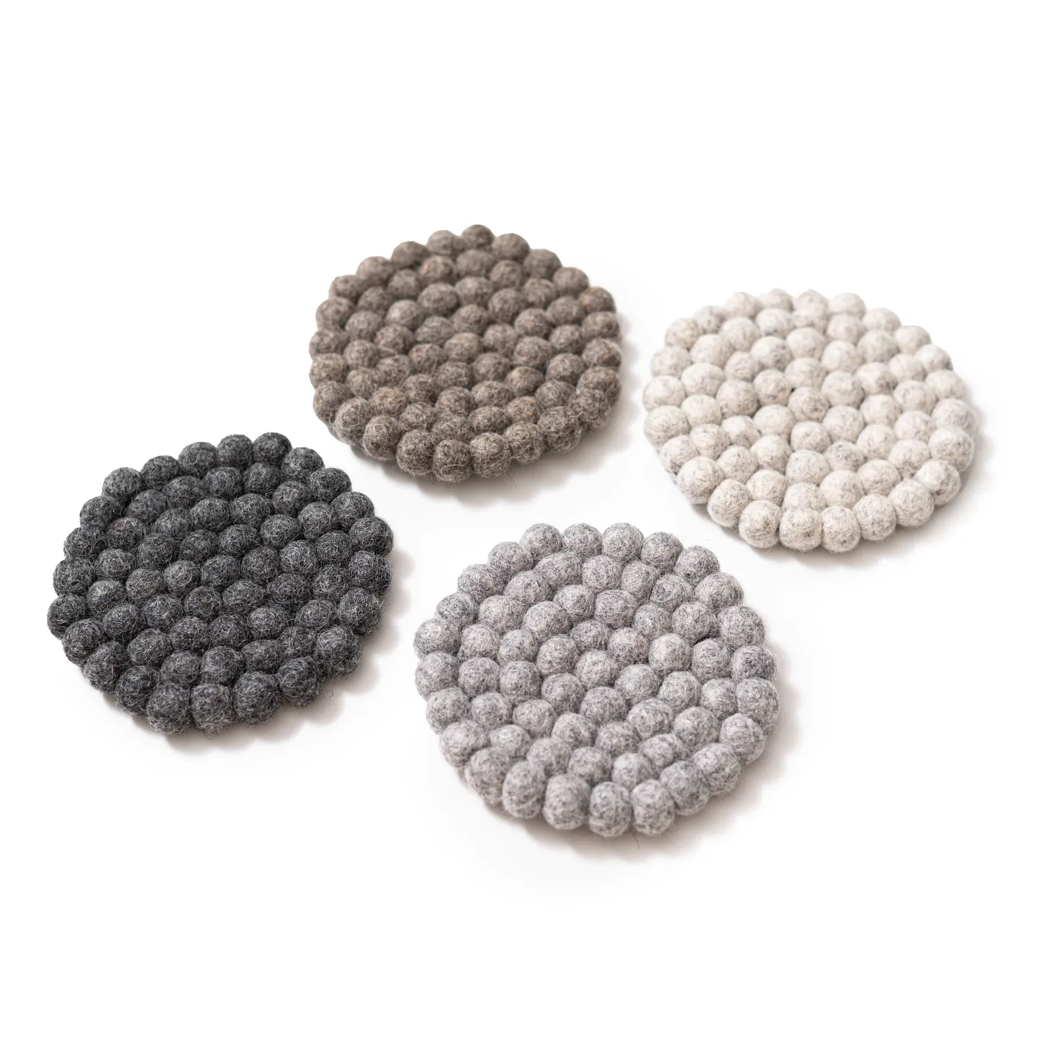 Felt Coasters, Set of Four