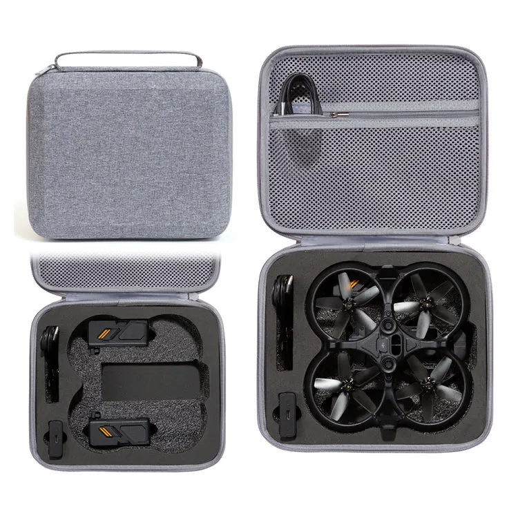 For DJI Avata Drone Body Square Shockproof Hard Case Carrying Storage Bag, Size: 27 x 23 x 10cm(Grey   Black Liner)