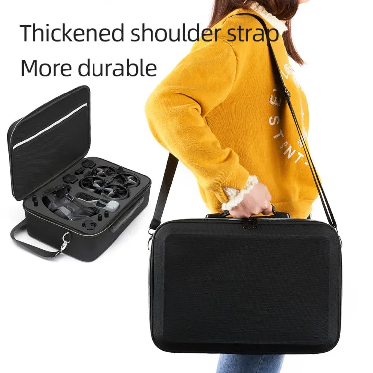 For DJI Avata Shockproof Large Carrying Hard Case Shoulder Storage Bag, Size: 38 x 28 x 15cm(Black)