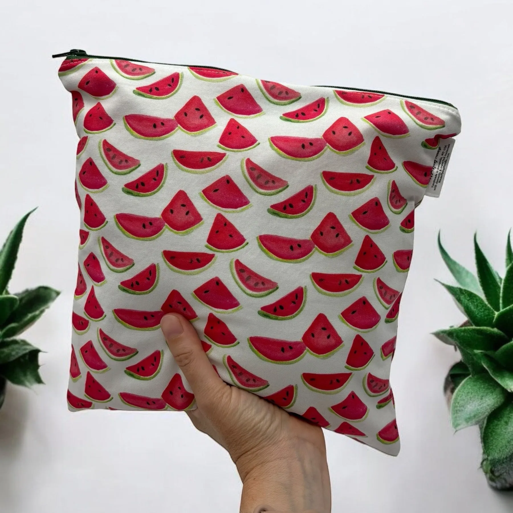 Gallon Sized Reusable Zippered Bag Watermelons