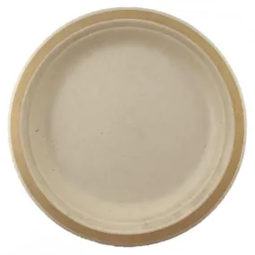 Gold Sugarcane Plate 180mm 10pk