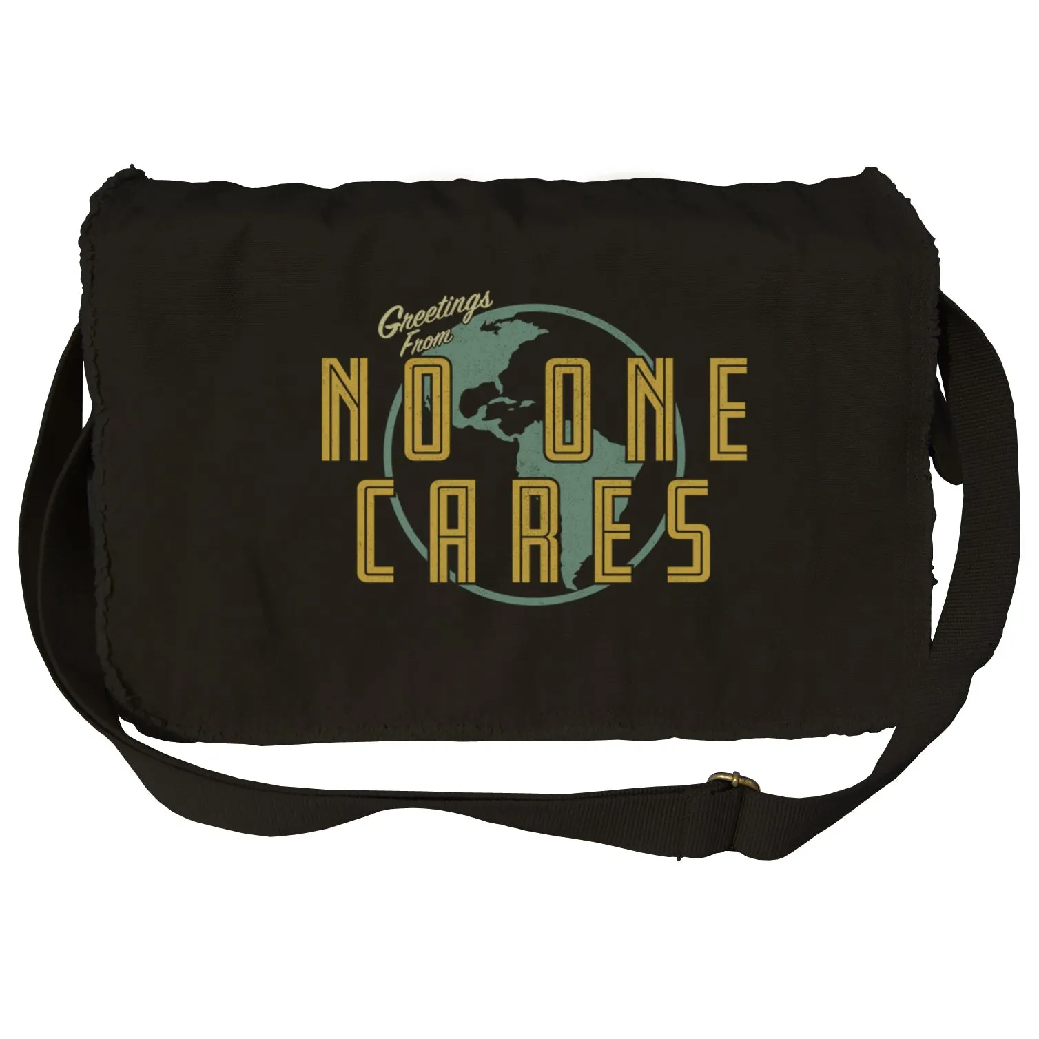 Greetings From No One Cares Messenger Bag