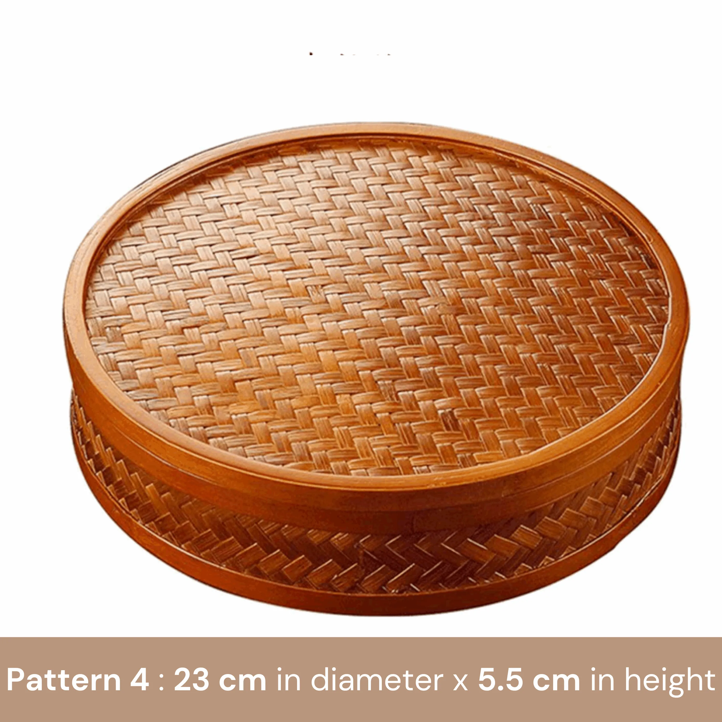 Handwoven Bamboo Tea Cake Storage Box