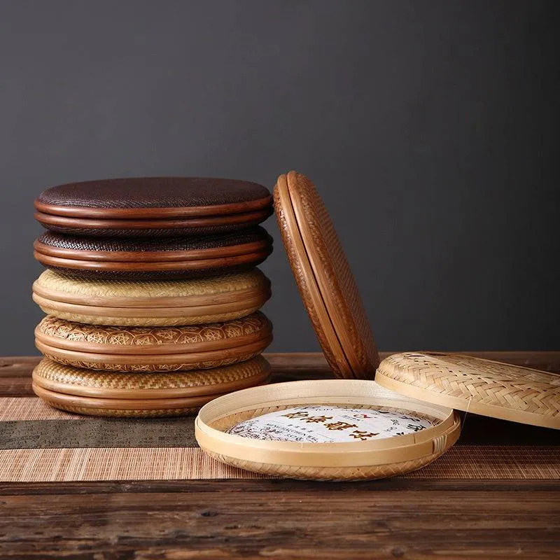 Handwoven Bamboo Tea Cake Storage Box