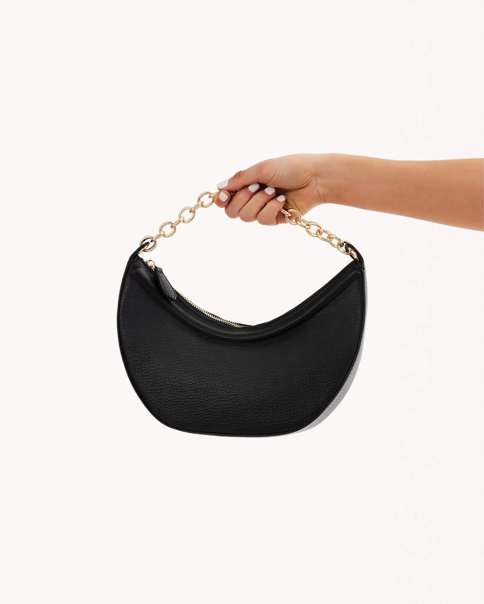 HARVIE HANDLE BAG - BLACK