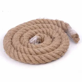 Heavy-Duty 2m Natural Jute 40mm Rope for Crafts & Decor