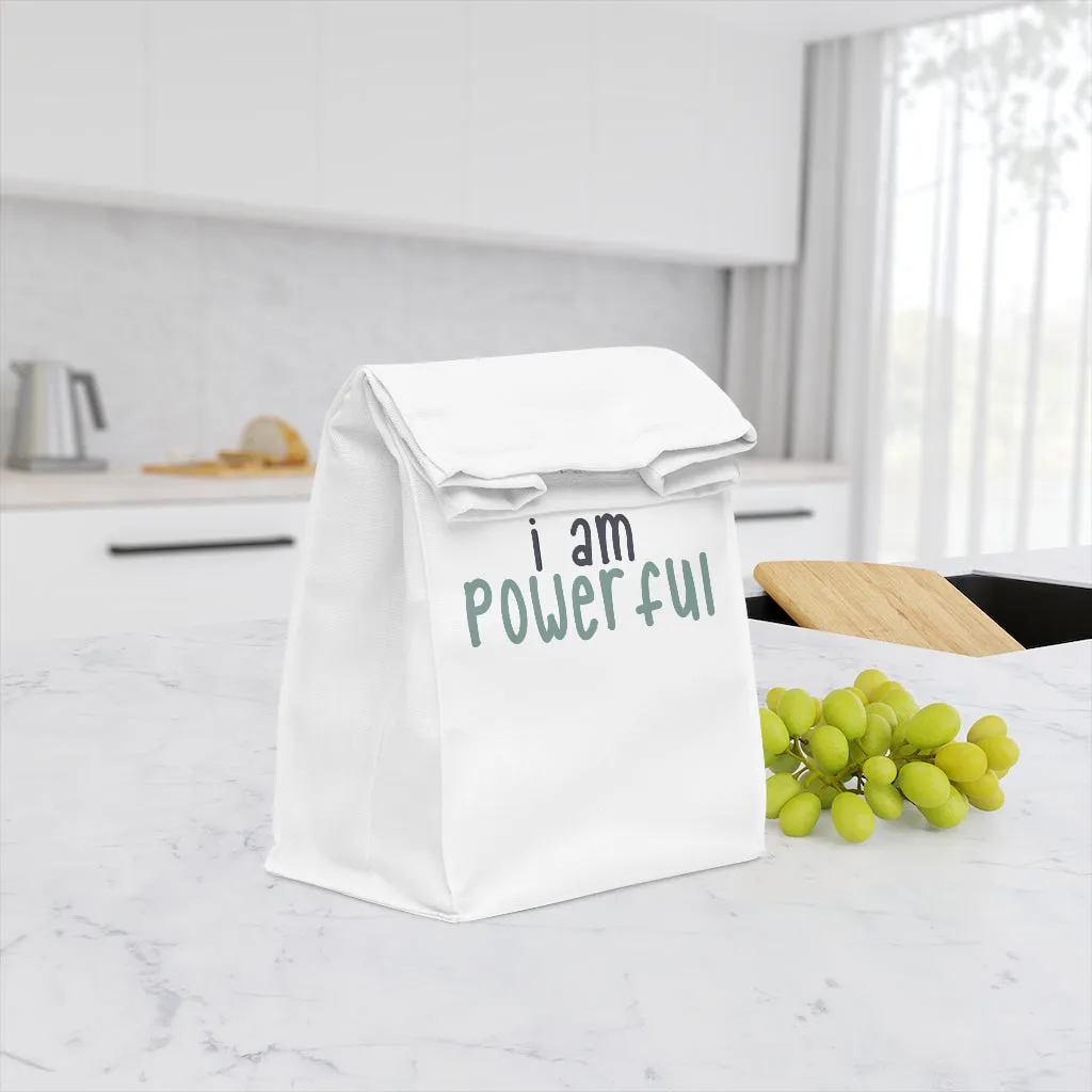 IAC  Home & Livings-Kitchen Accessories  / Kitchen Accessories / Polyester Lunch Bag /I am powerful black with green