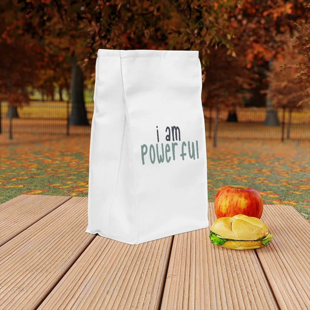 IAC  Home & Livings-Kitchen Accessories  / Kitchen Accessories / Polyester Lunch Bag /I am powerful black with green