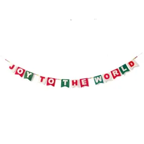 Joy to the World Felt Garland