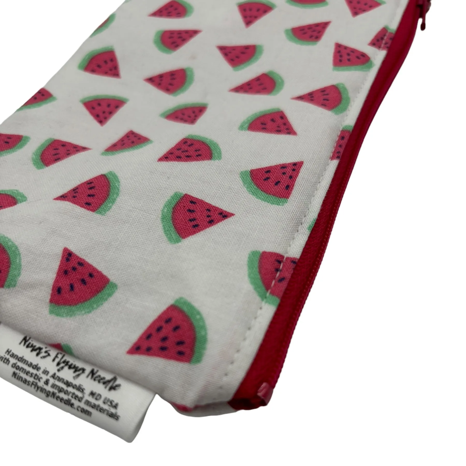 Knick Knack Sized Reusable Zippered Bag Watermelon Slices