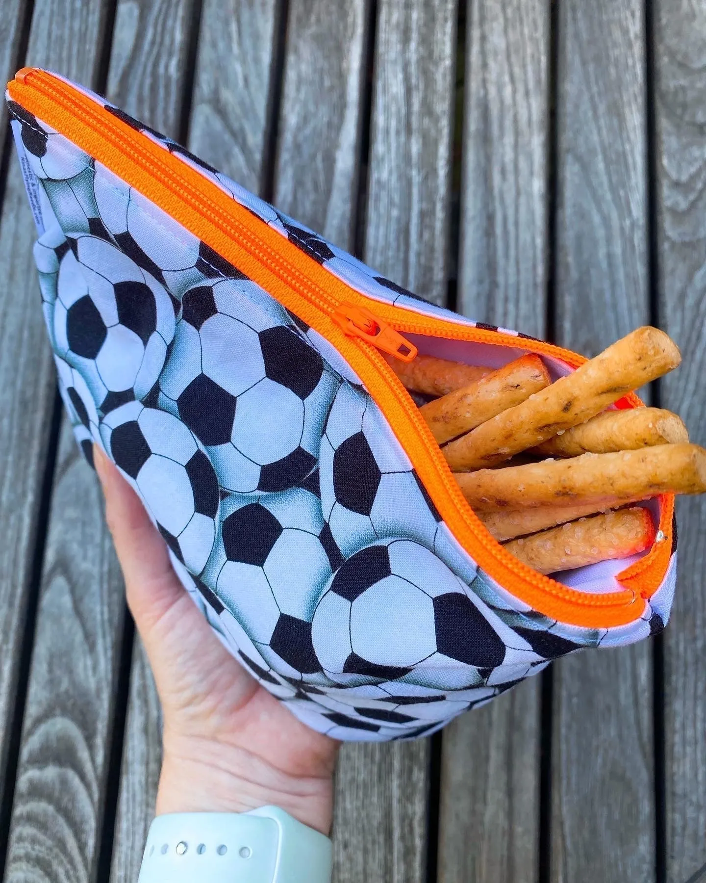 Knick Knack Sized Reusable Zippered Bag Watermelon Slices