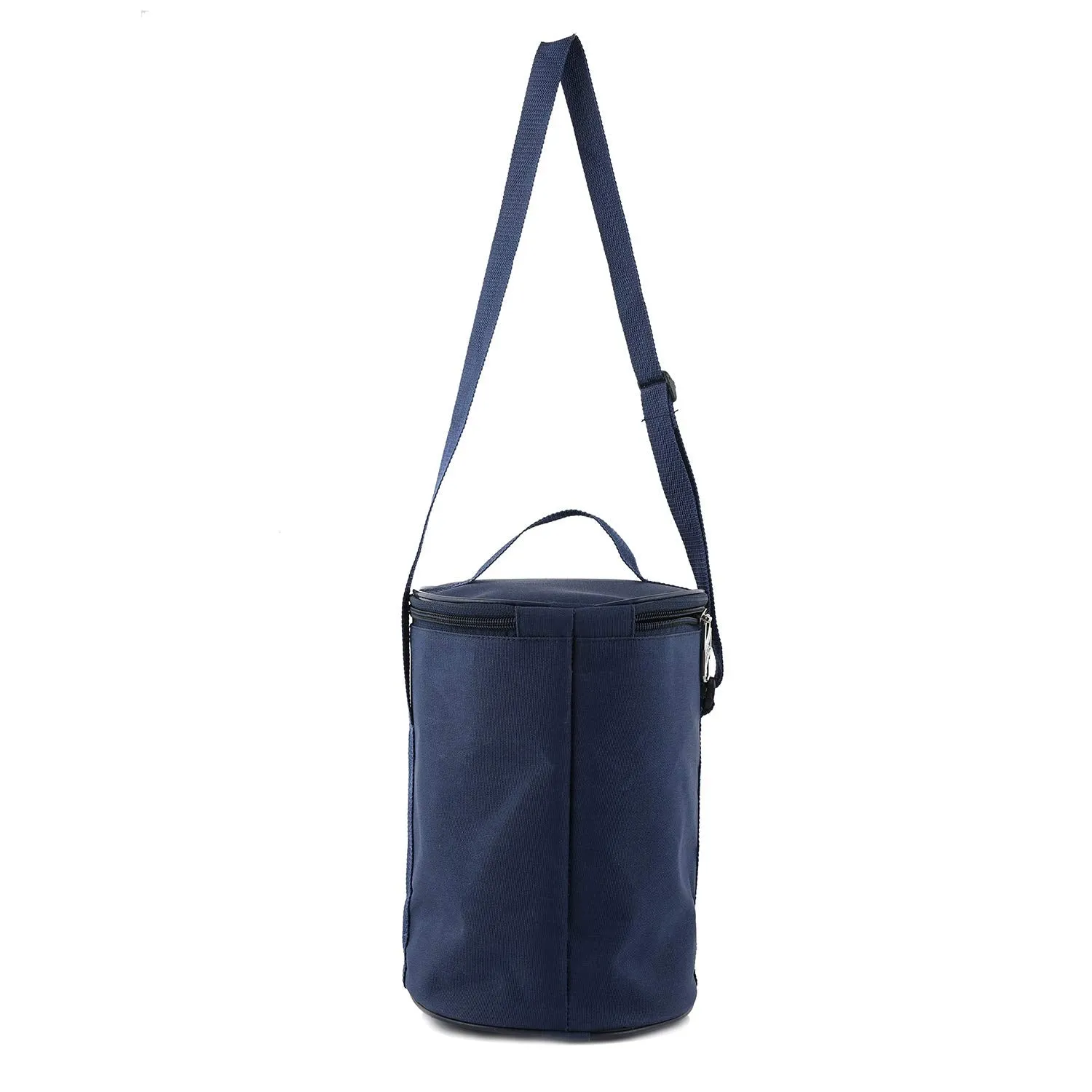 Kuber Industries Canvas Waterproof Lunch Carry Bag, Suitable for 3 Compartment (Blue) -CTKTC039121