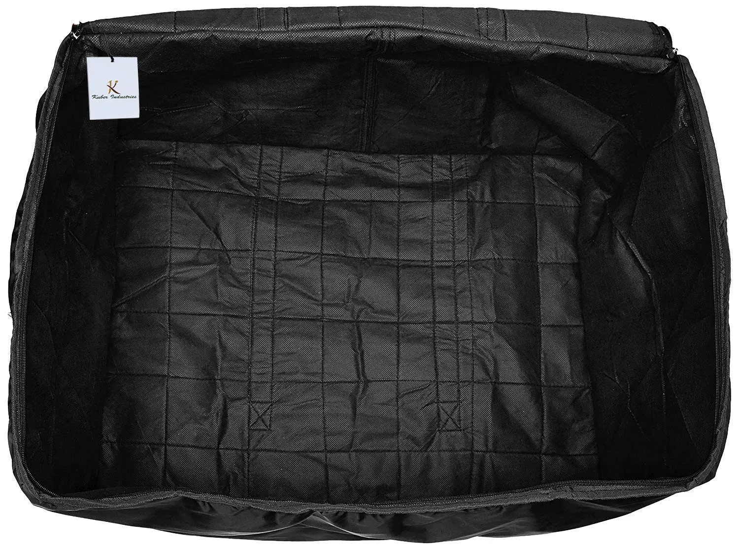 Kuber Industries Medium Size Travel Duffle Bag|Underbed Storage Bag|Blanket cover|Clothes Bags|BLACK|