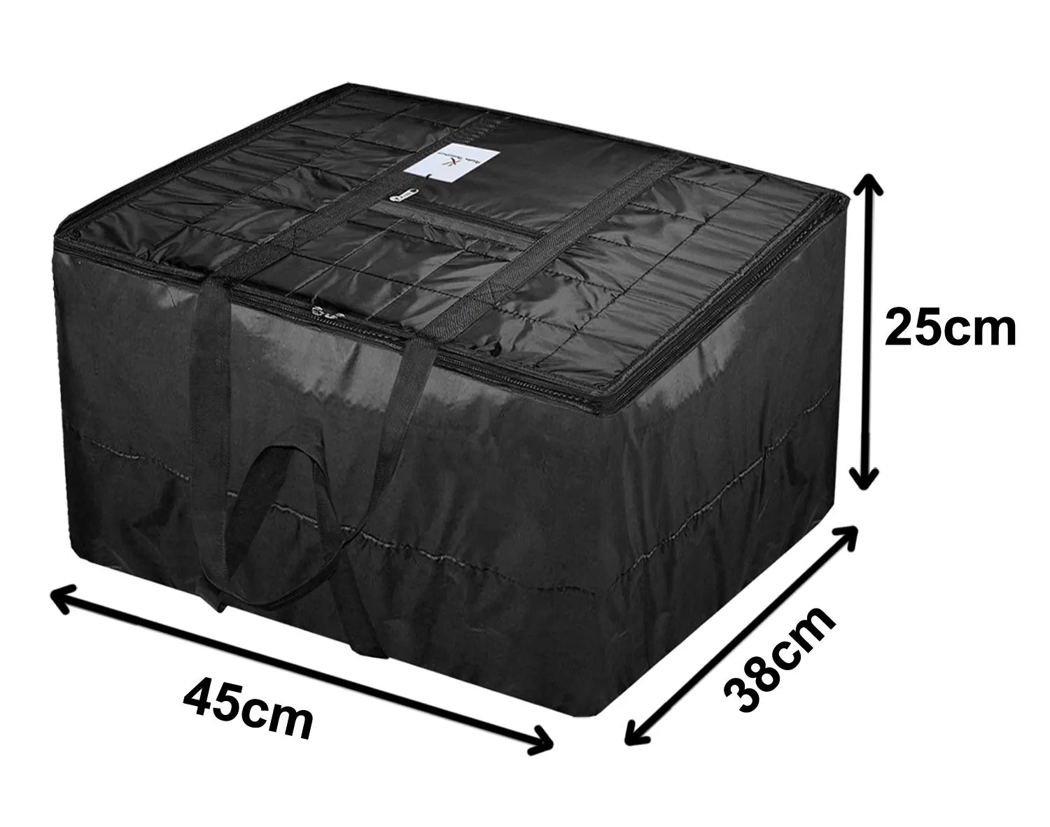 Kuber Industries Medium Size Travel Duffle Bag|Underbed Storage Bag|Blanket cover|Clothes Bags|BLACK|