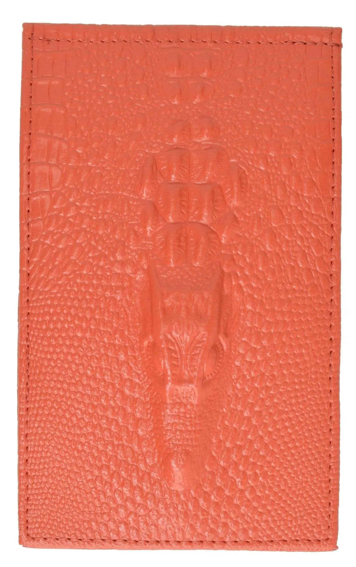 Ladies New Fashion Croco Embossed Horizontal Credit Card ID Holder 118-1268 (C)