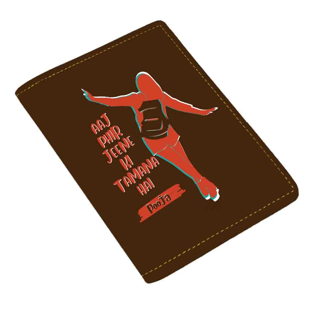 Ladies Passport Holder Faux Leather Custom Covers for Passports-Aaj phir