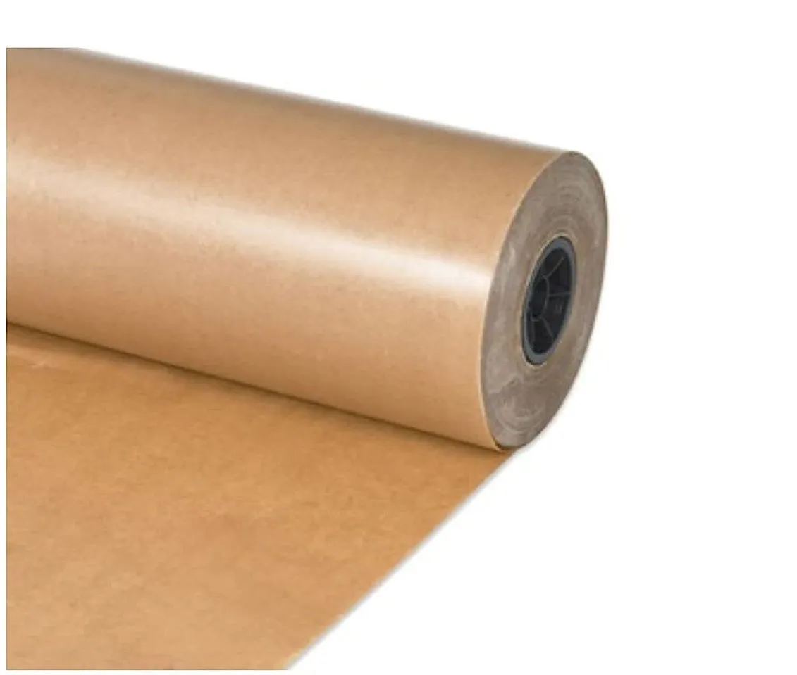 Laminated Brown Pattern Paper Roll For Farma Design Kraft Paper Garment Pattern roll CAD Paper roll Packing Paper Paper Bag Making roll One Side laminated Paper 60 inch x 5 meter