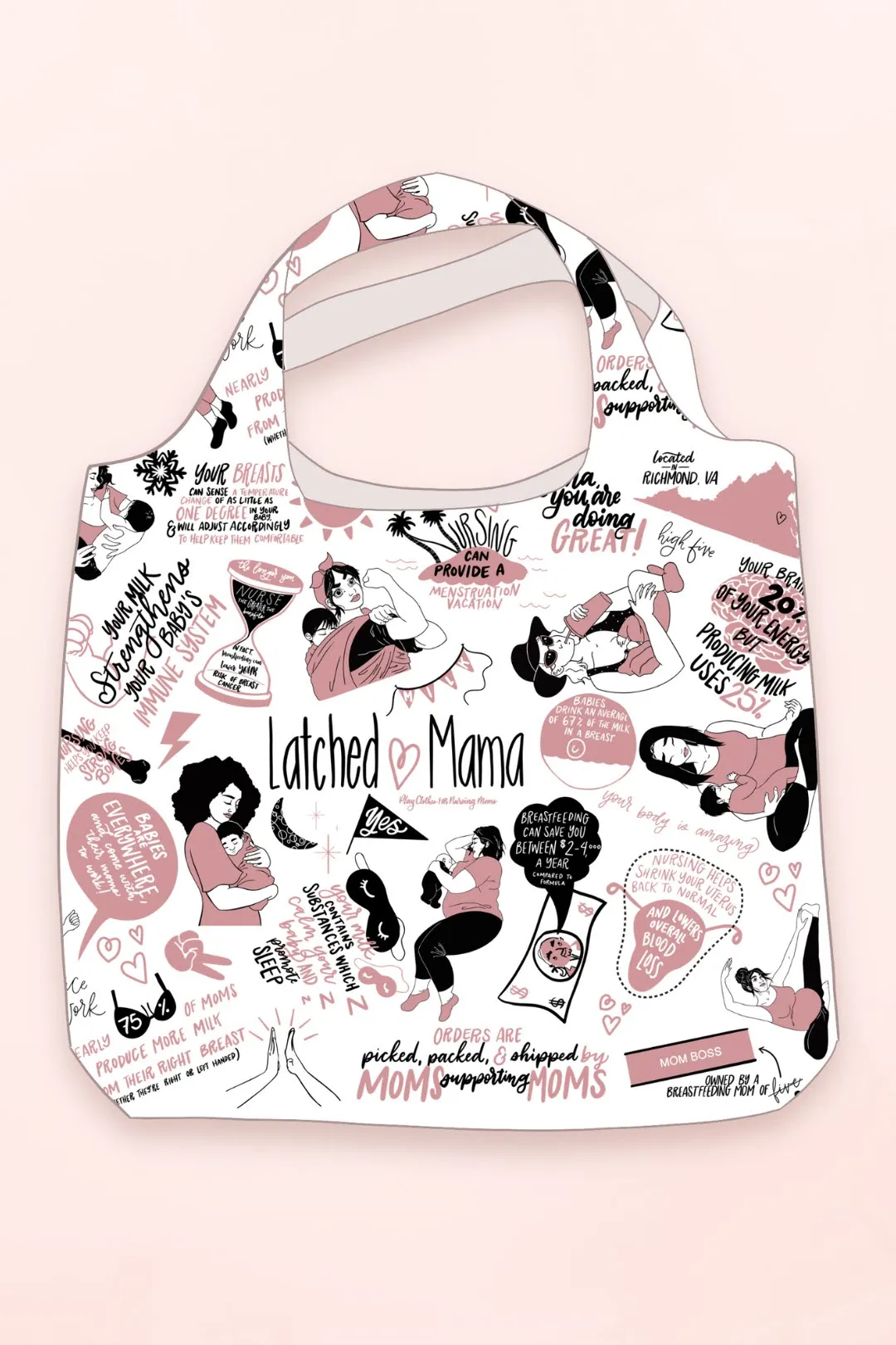 Latched Mama Reusable Grocery Bag