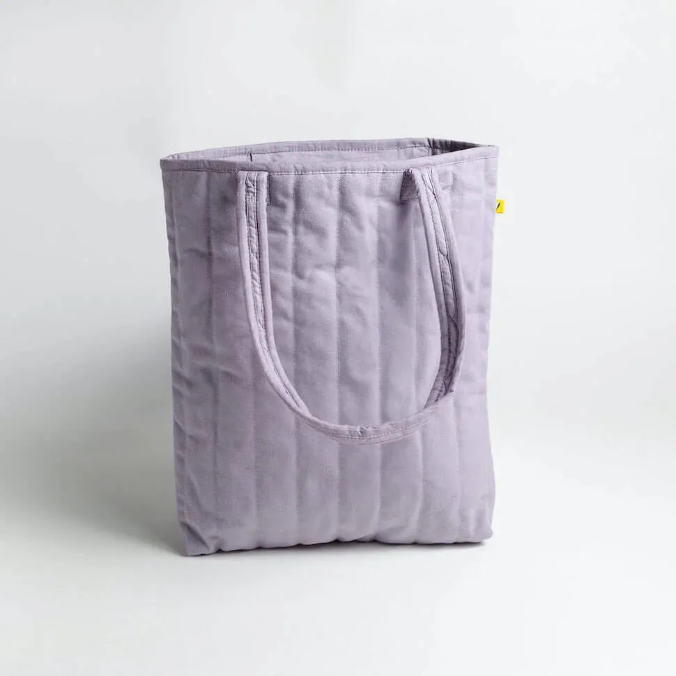 Lavender Puffer Tote Bag