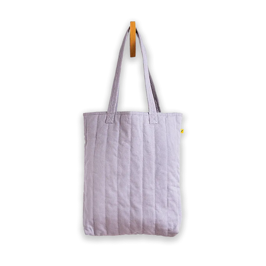 Lavender Puffer Tote Bag