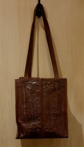 Leaders in Leather Brown Shoulder Handbag