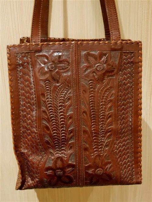 Leaders in Leather Brown Shoulder Handbag