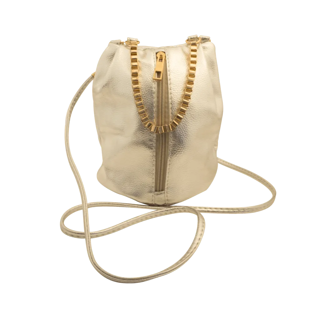 Leah Gold Pouch Bag