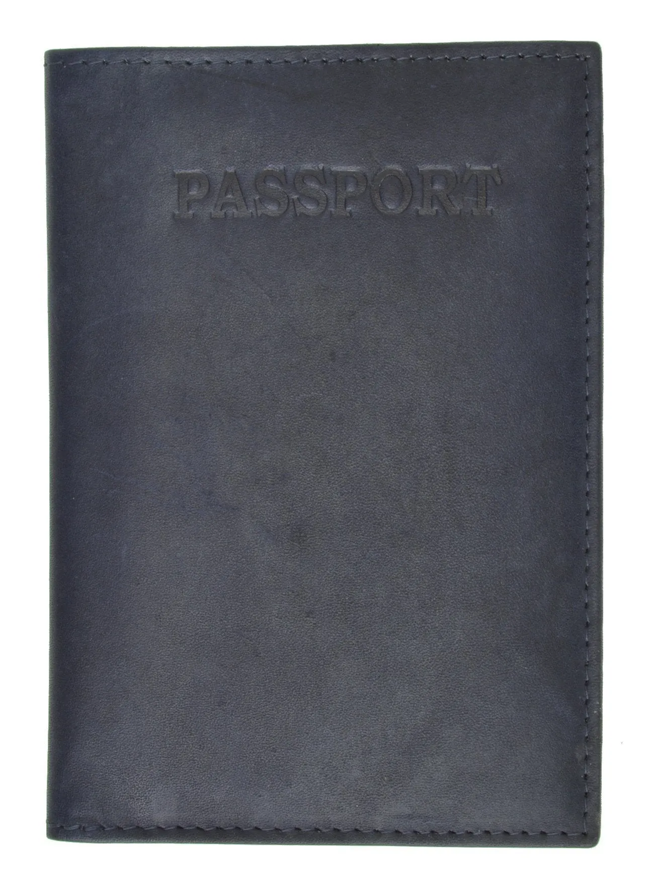 Leather Passport wallet with Card holder 601 CF BLIND