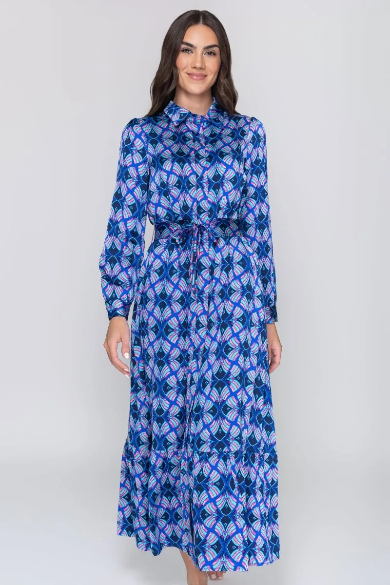 LEXI DRESS (BLUE/MULTI)