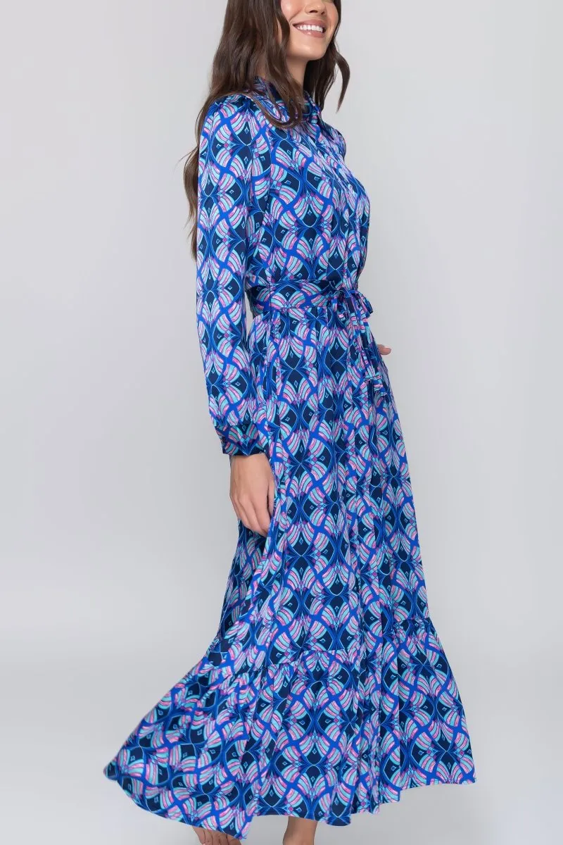 LEXI DRESS (BLUE/MULTI)