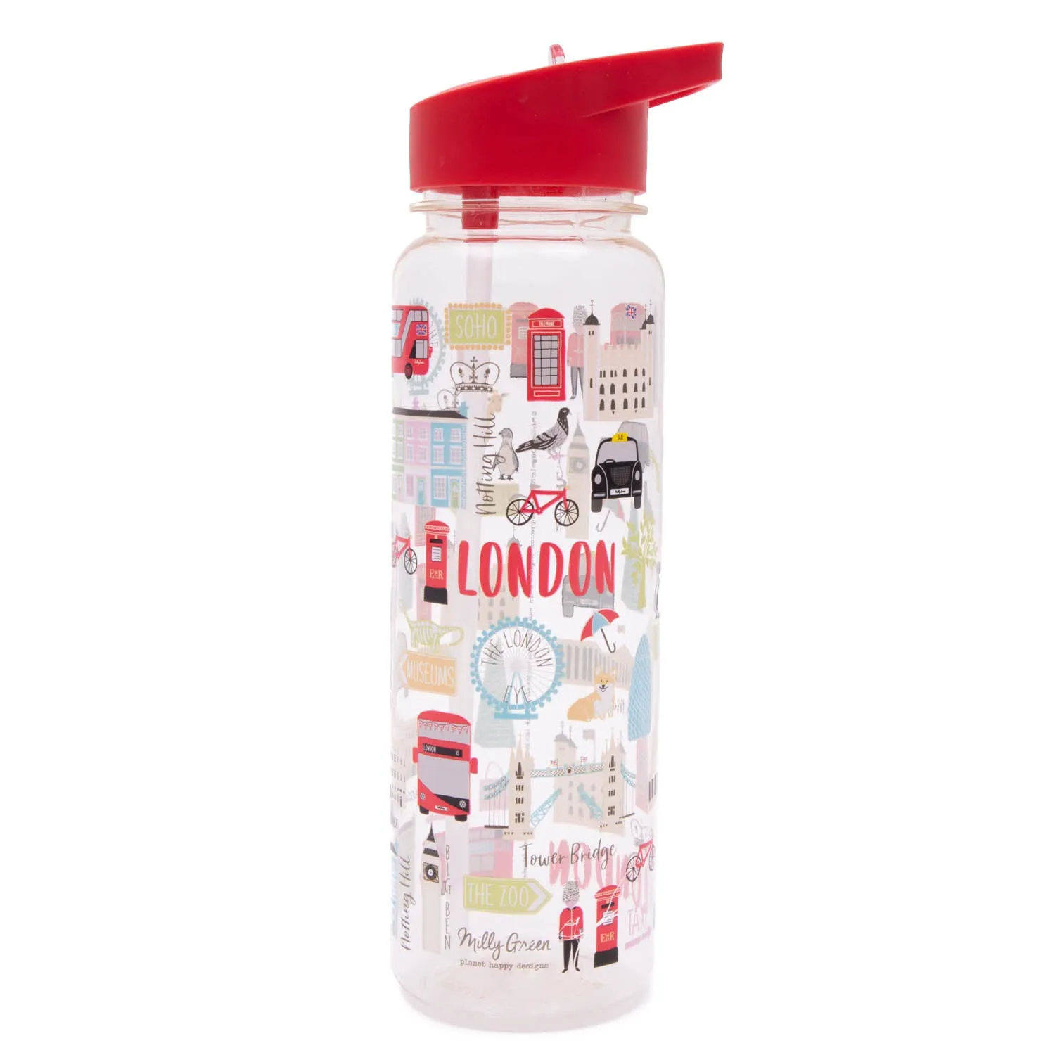 London Adventures Corn Starch Water Bottle by Milly Green