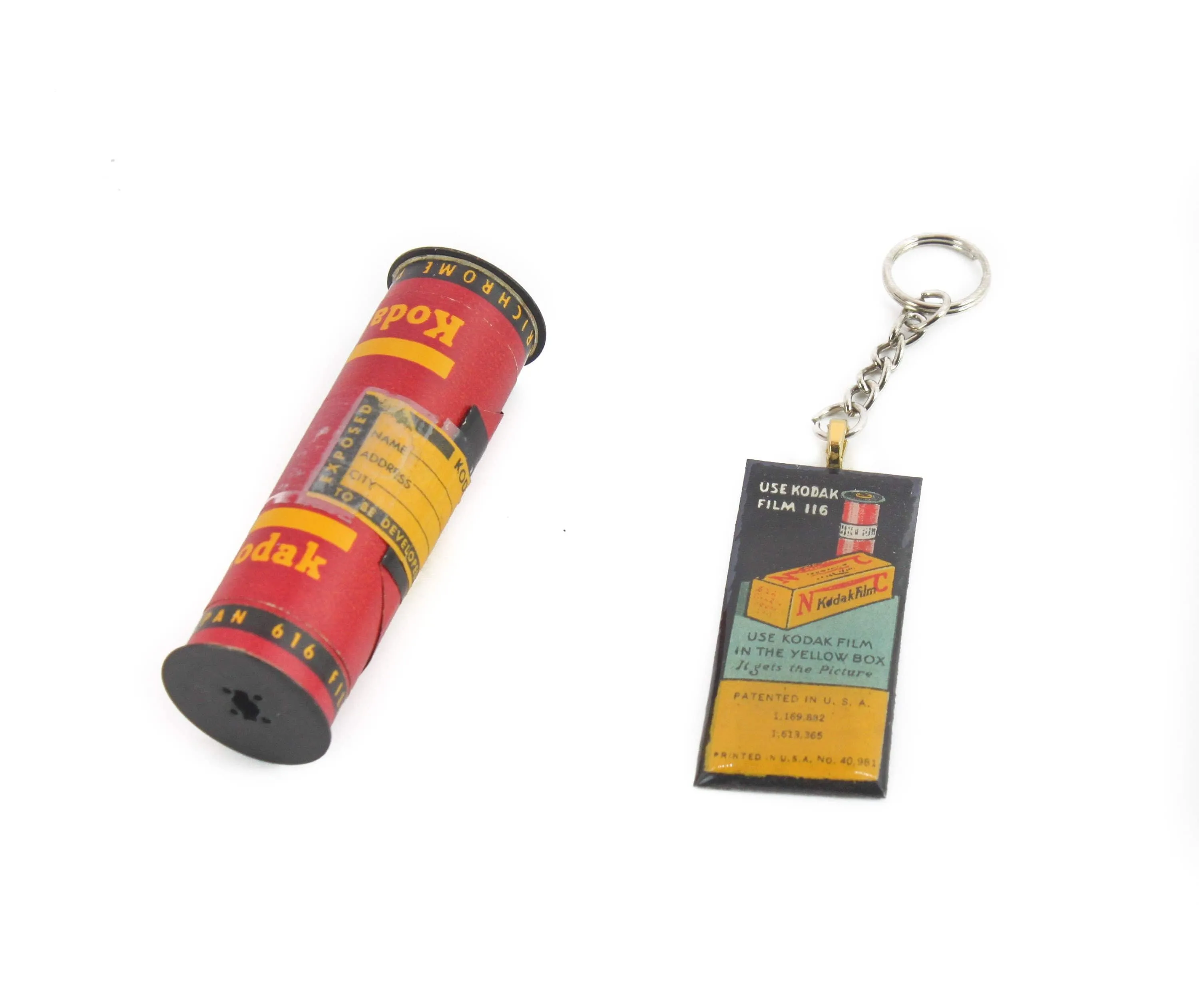 Long Vintage Kodak 116 Roll Film Keychain, unique gifts for him and her, Photographer gift