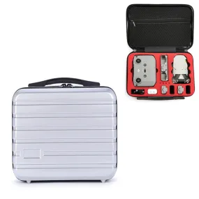 ls-S004 Portable Waterproof Drone Handbag Storage Bag for DJI Mavic Mini 2(Silver  Red Liner)