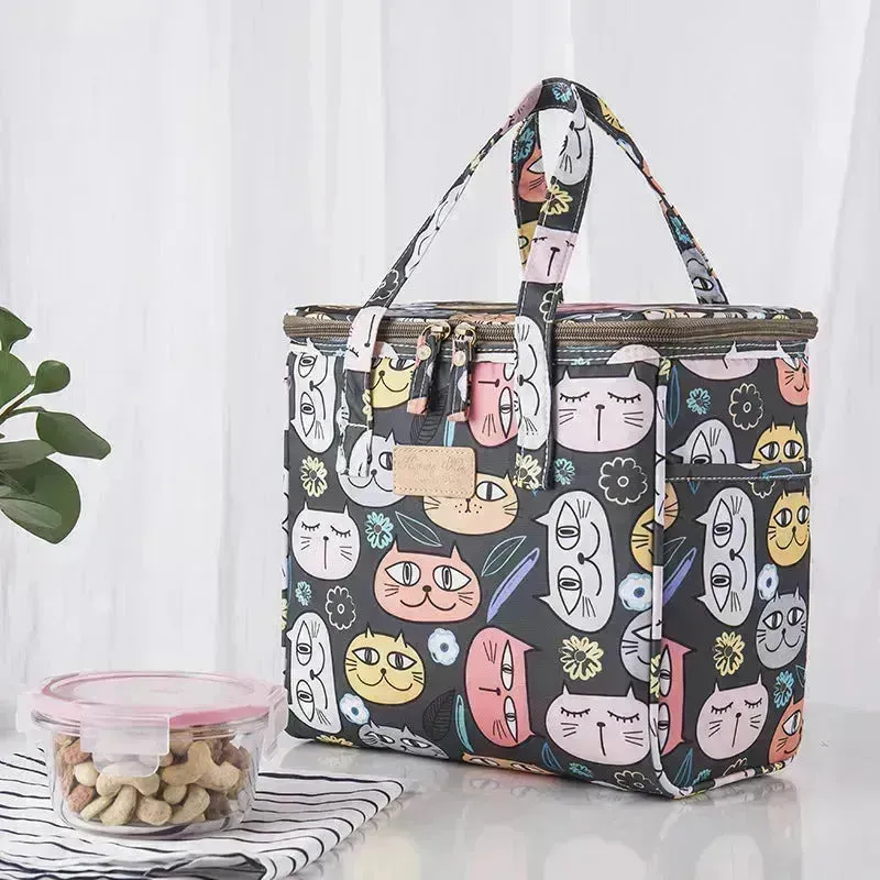 Lunch Box Picnic Insulated Bag Large Portable Waterproof Ice Pack Lunch Bag Work Lunch Bag for Adult Women