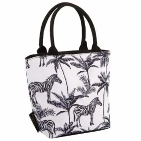 Madagascar Zebra Insulated Lunch Tote Bag