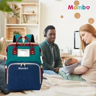 MamboBabyPh - 2in1 Crib & Diaper Bag Portable Foldable Travel Bed