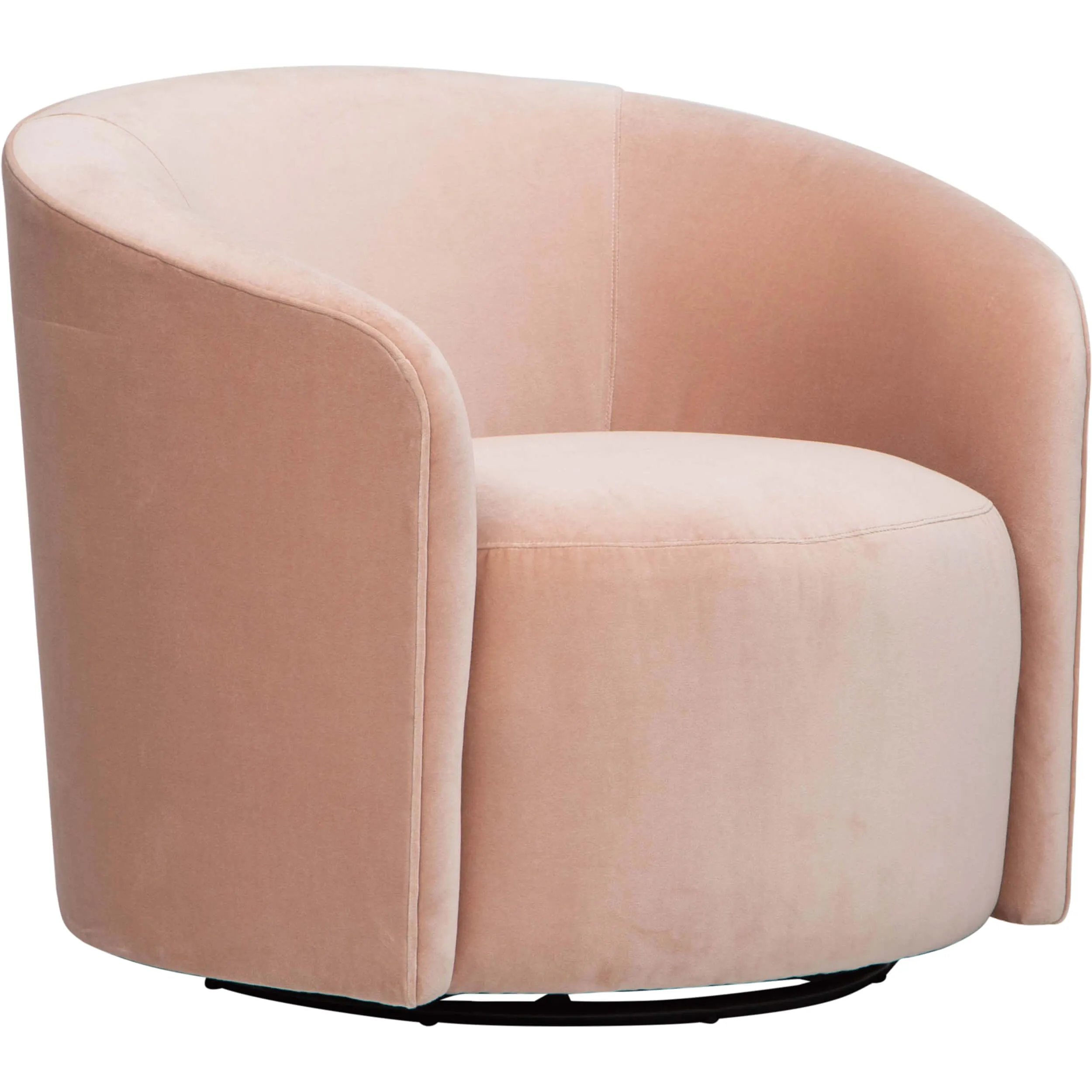 Mika Swivel Chair, Vance Rose