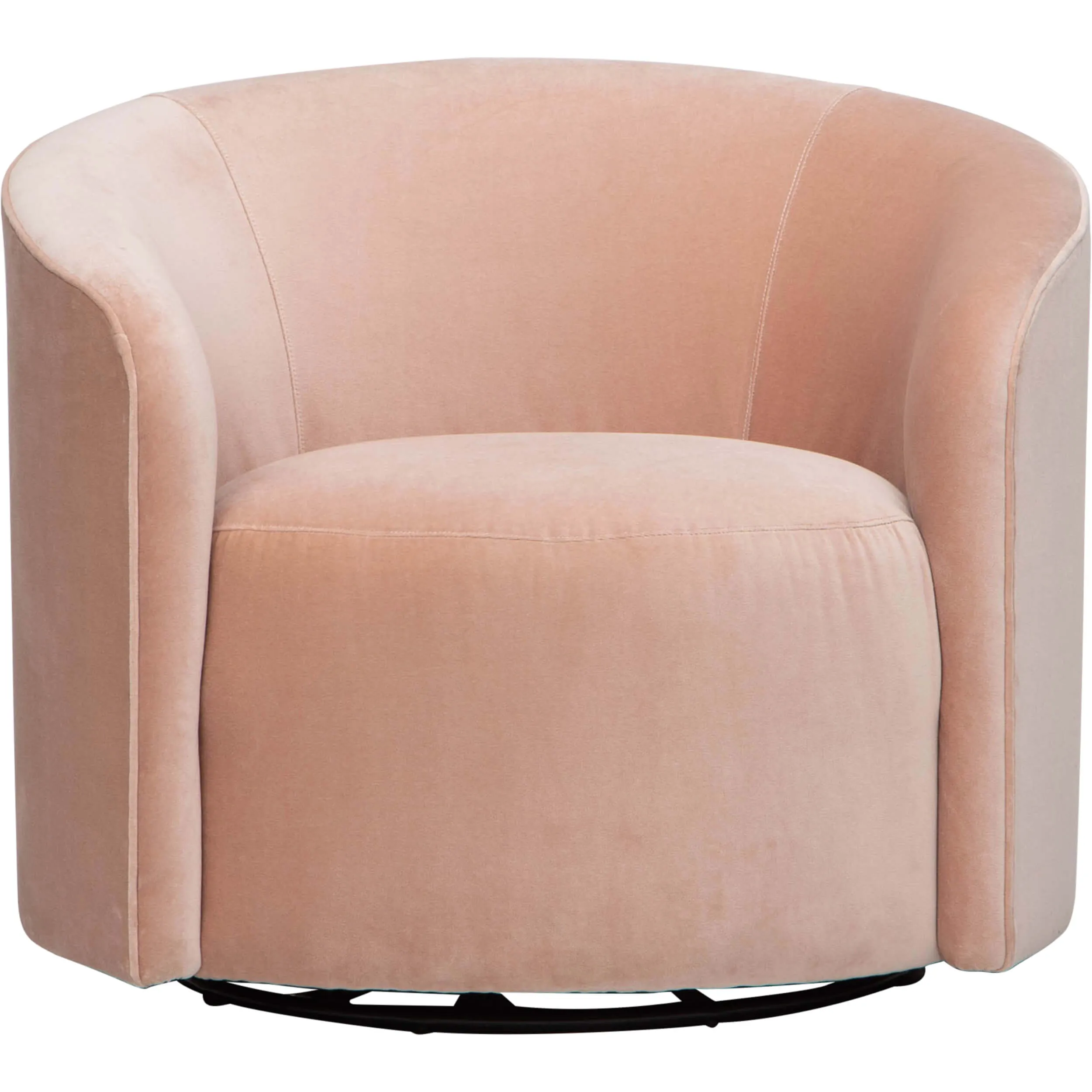 Mika Swivel Chair, Vance Rose