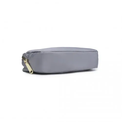 Miss Lulu Lightweight Stylish Water-Resistant Casual Bum Bag - Grey | Ideal for Travel & Everyday Use