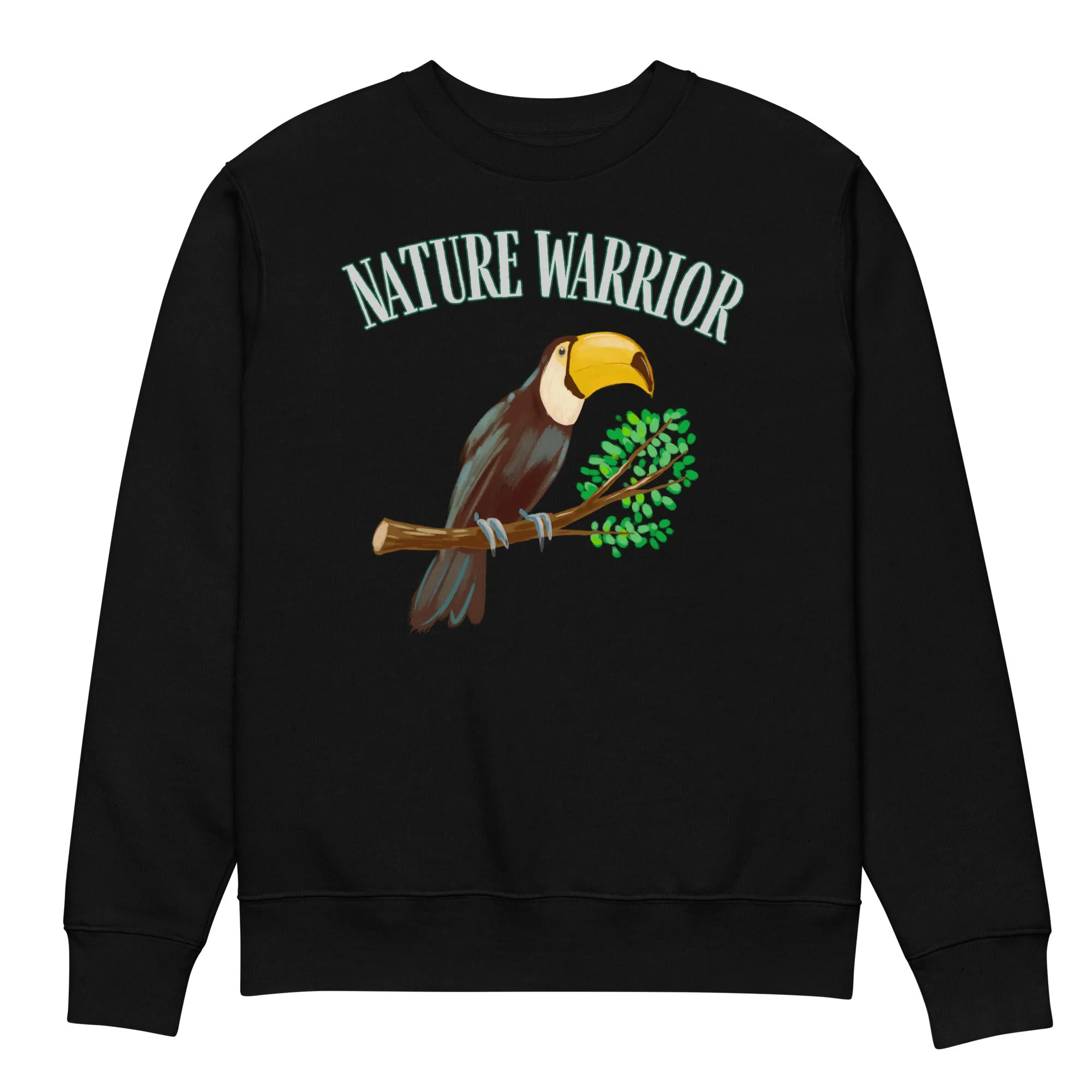 “Nature Warrior” Vegan Sweatshirt – Sustainable Organic Cotton