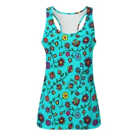 Nature's Nexus Turquoise Eco-friendly Women's Tank Top