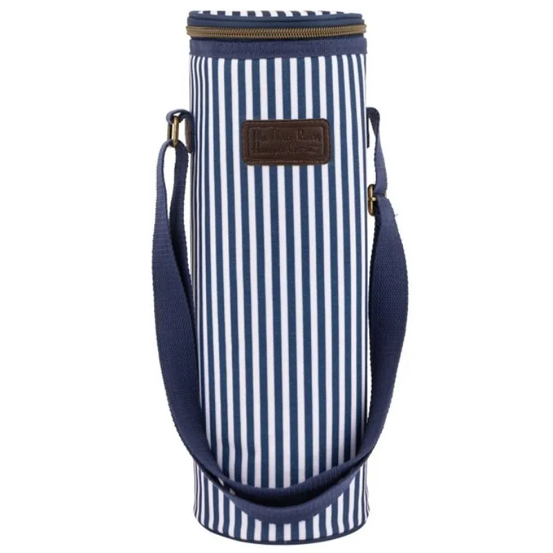 Navigate Three Rivers Insulated Bottle Bag - Single Blue/White Stripe