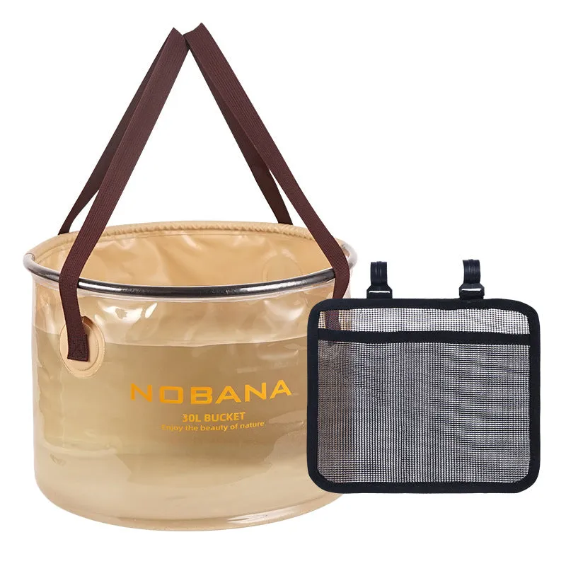 New Outdoor Folding Bucket For Camping, Self-Driving Tour, Portable Barbecue, Dishwashing Bucket, Telescopic Fishing Bucket