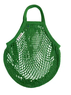 Organic Short Handled String Bag - Apple Green