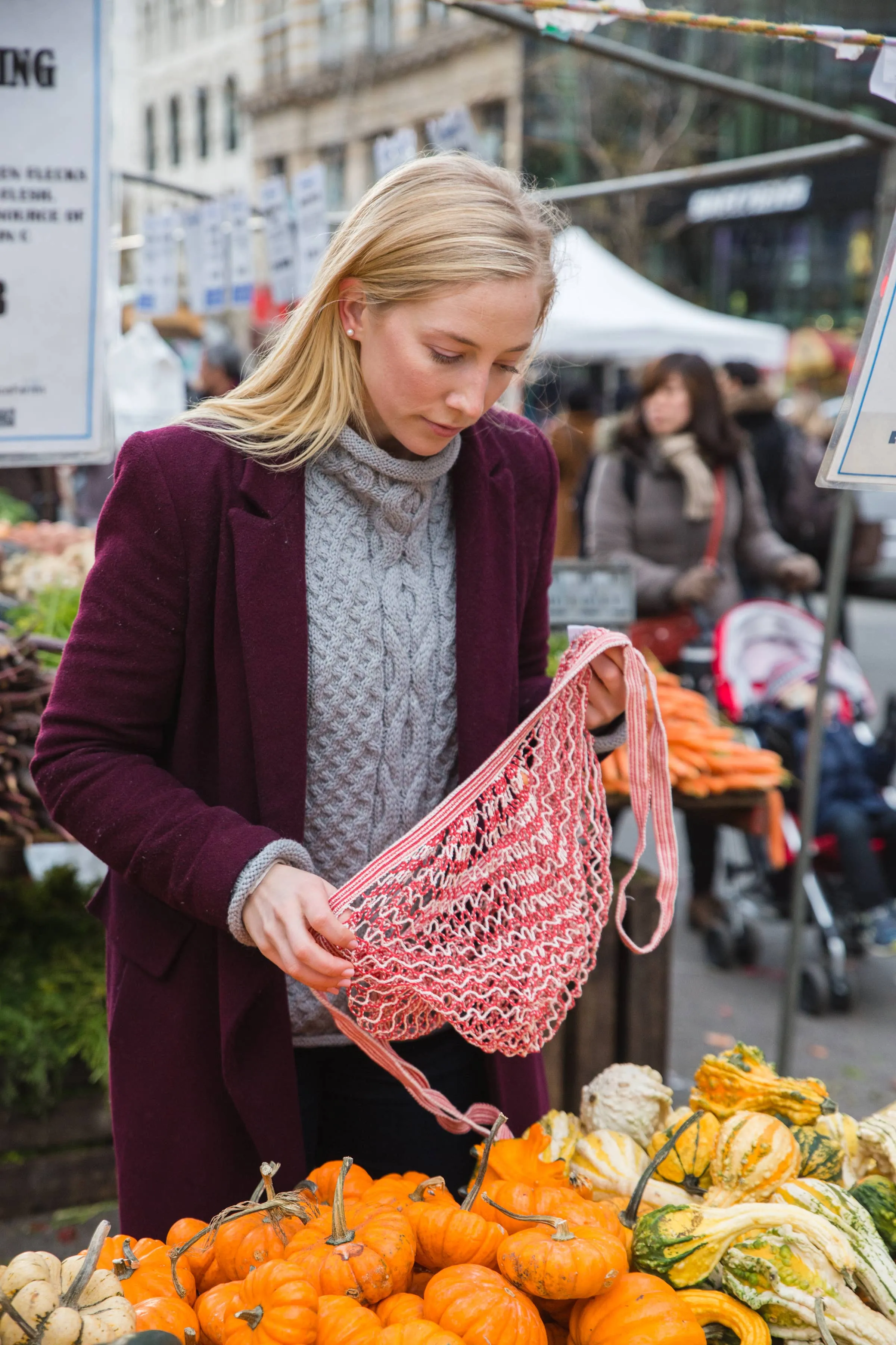 Organic String Bag - Long Handle